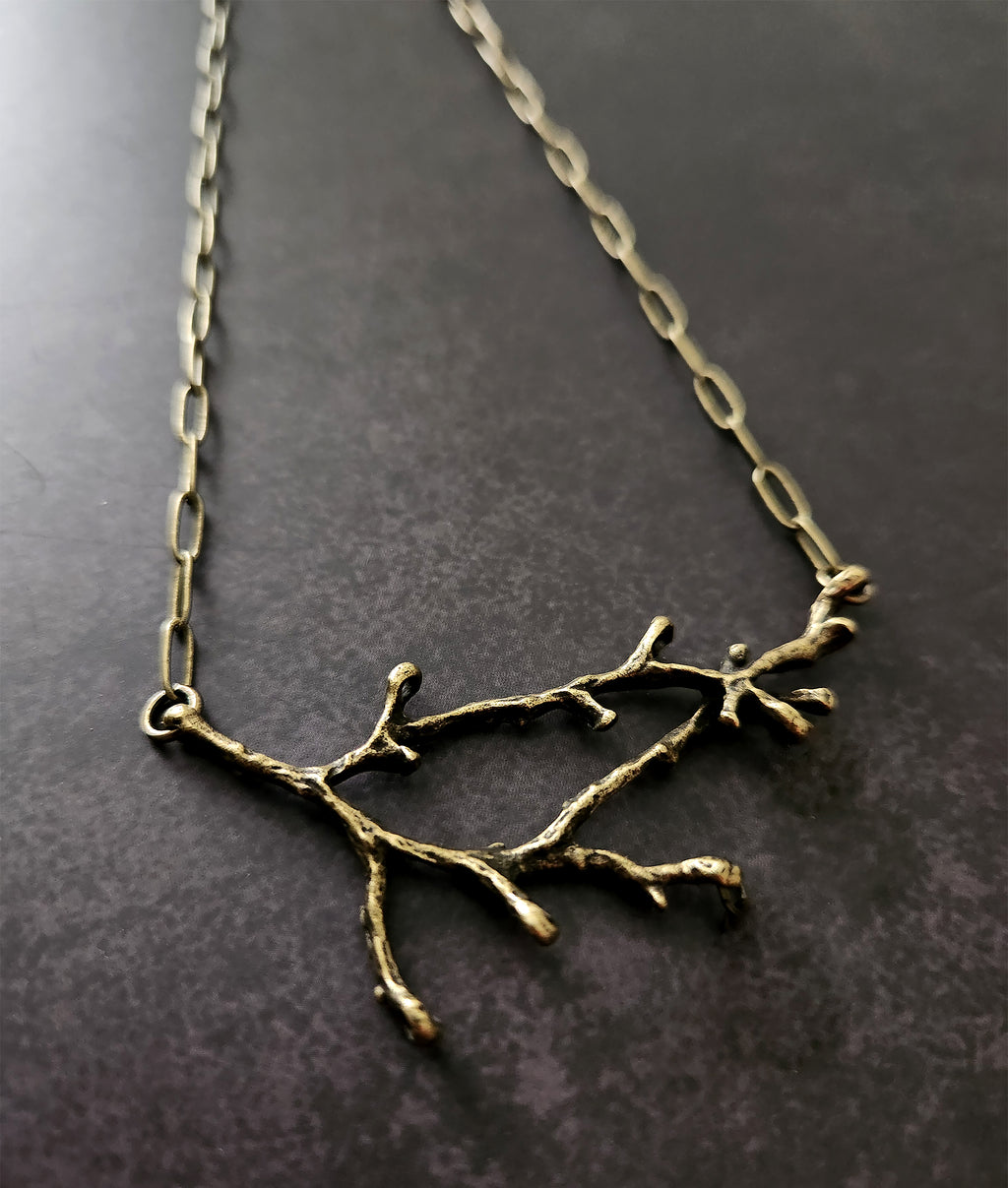 forest branch necklace