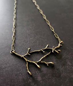 forest branch necklace