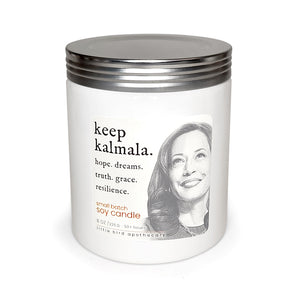 keep kalmala ~ evergreen soy candle.
