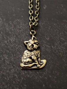 cozy cat necklace