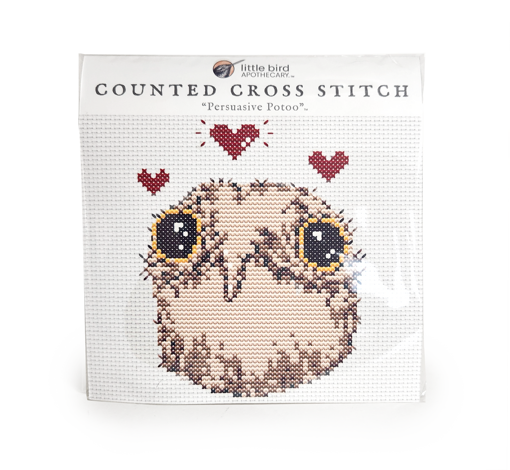 counted cross stitch ~ "Persuasive Potoo"
