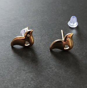 love bird stud earrings