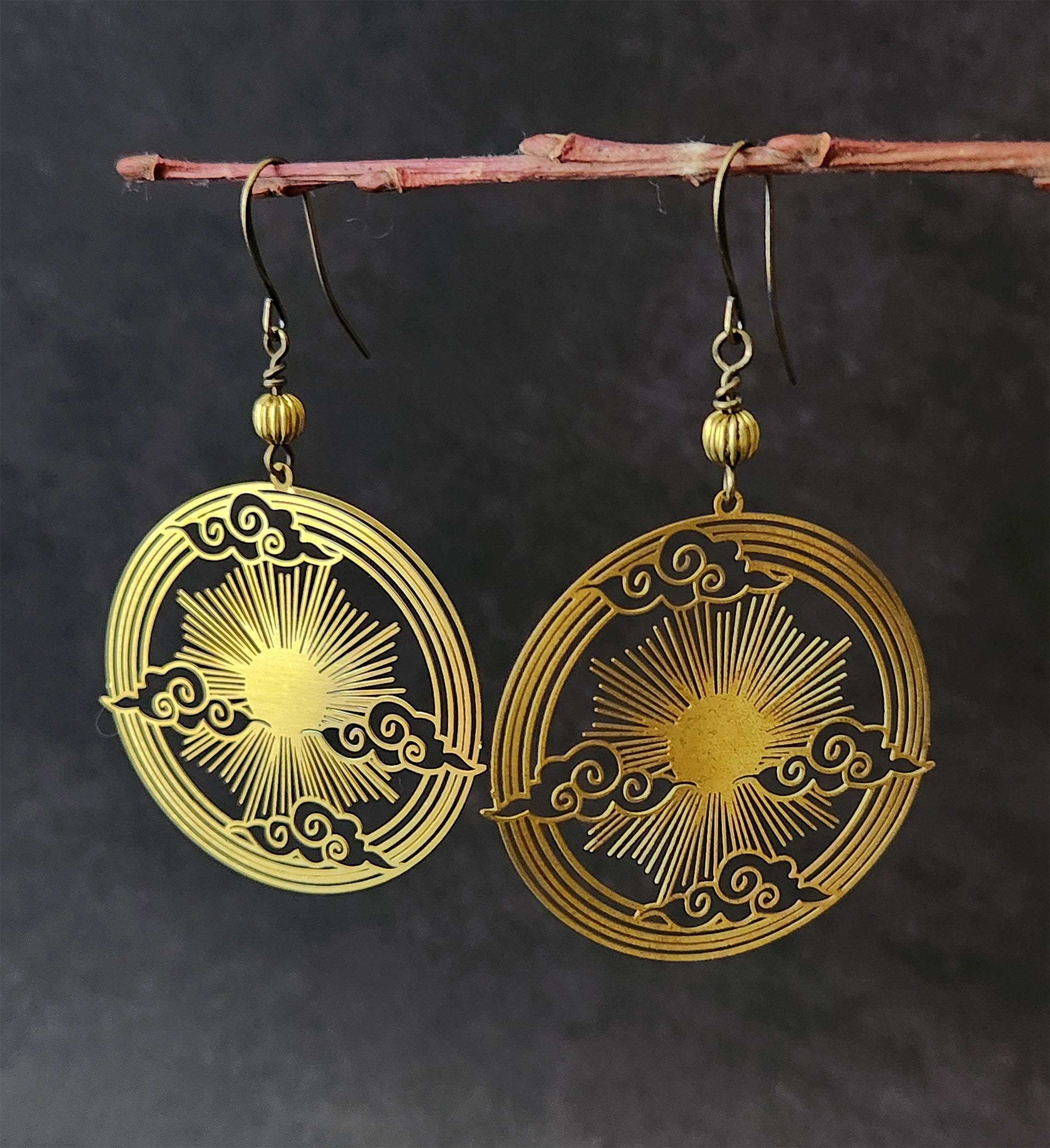 sunburst earrings