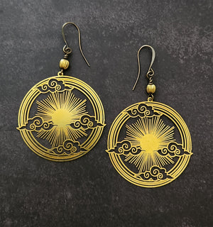 sunburst earrings